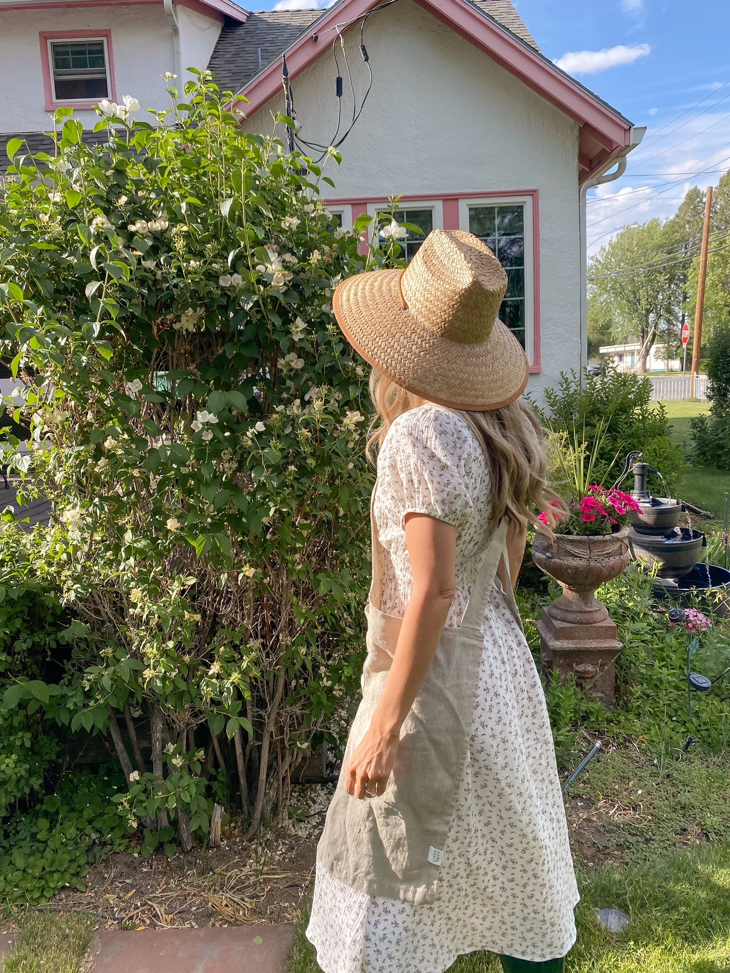 Linen Pinafore Apron